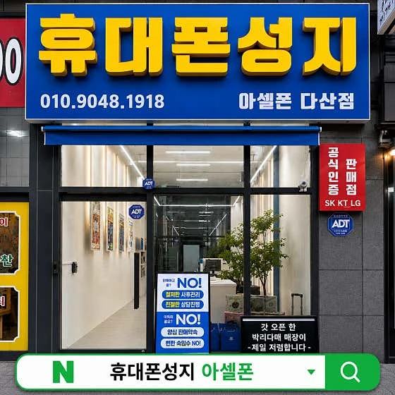 아셀폰 다산점 실제 매장 외관